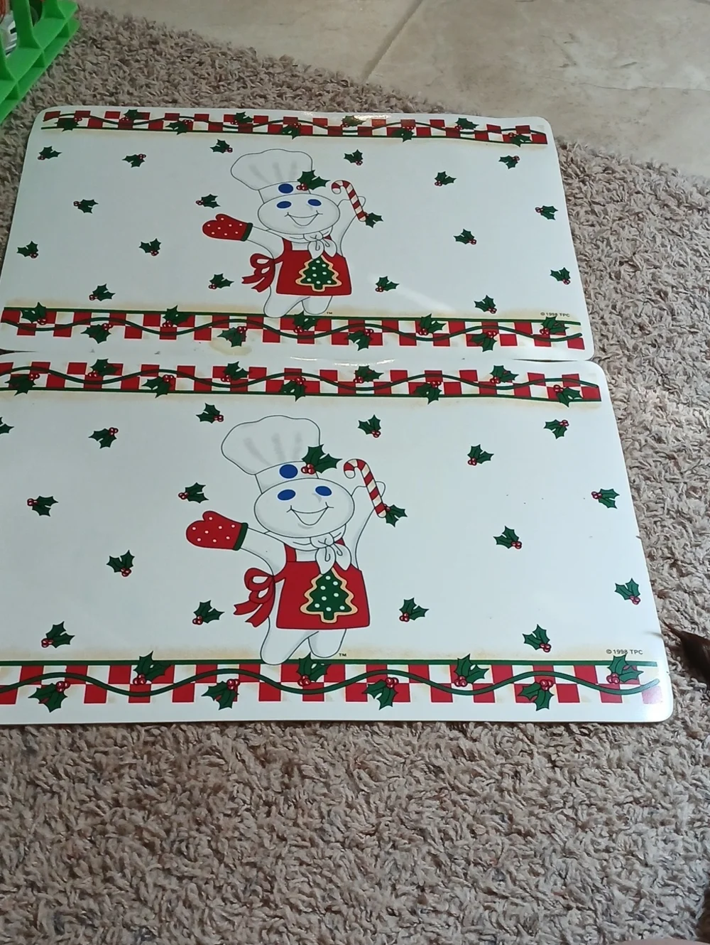 Pillsbury Doughboy Holiday Placemats - Set of 2